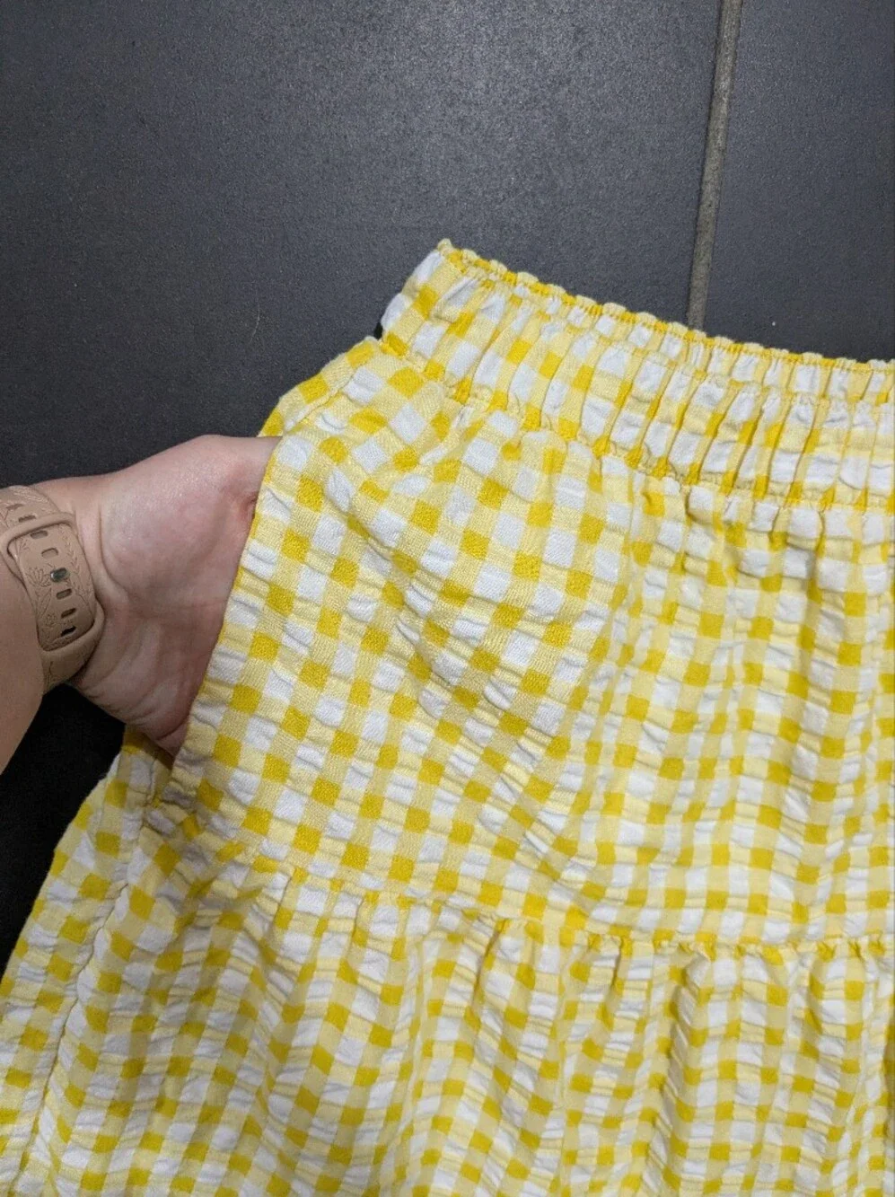 Gingham skirt